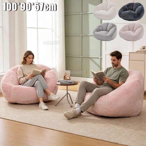 Giant soft faux fur bean - faux,