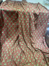 Pleated Laura Ashley Elizabeth Renaissance Geometric Curtains 1.1 Wx1.92 Dr BB33