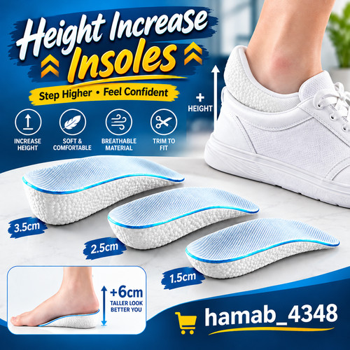 Height increase insoles - increase, men