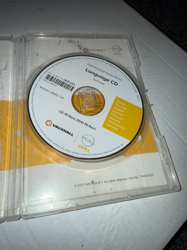 Vauxhall opel language - language, cd
