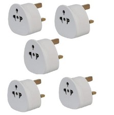 5x 3Pin Universal Plug Travel
