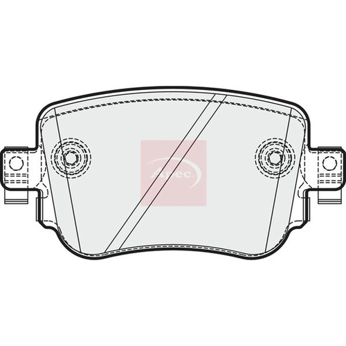 Apec rear brake pad - pad, set