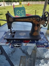 Vintage Singer Treadle Sewing machine, Sphinx. With Extra Parts