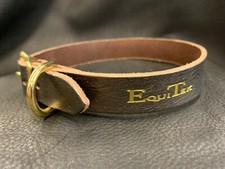 Dog Collar Bronze Pewter Real Leather Hand Made Great Value 20mm 7/8 Size AD2