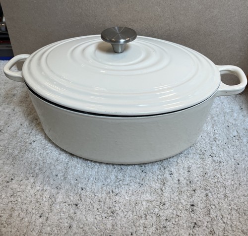 Cast iron oval casserole - cast,