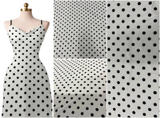 White Black Polka Dot