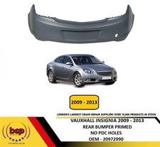 VAUXHALL INSIGNIA 2009 -2013 REAR BUMPER PRIMED NEW NO PDC HATCH OR SALOON ONLY 
