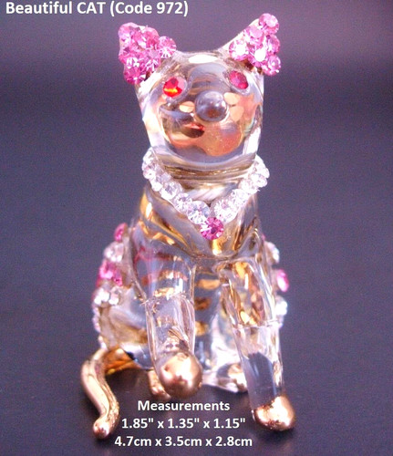 Beautiful glass cat crystal - beautiful,