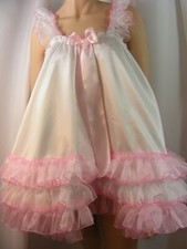 sissy ADULT baby dress satin
