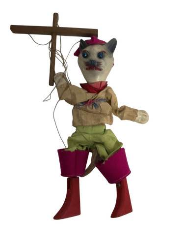 Vintage handmade puss - in, boots
