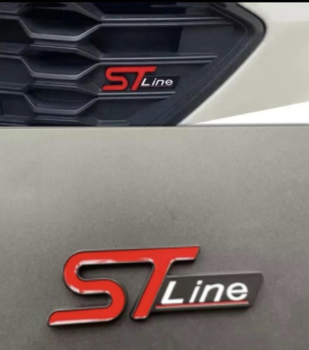 Ford line badge red - red, /