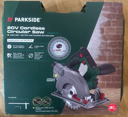 Parkside 20v cordless circular - 20v,