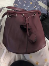 Zara Faux Leather Burgandy