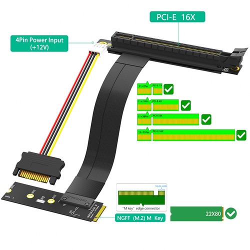For ngff key to pci - m.2,