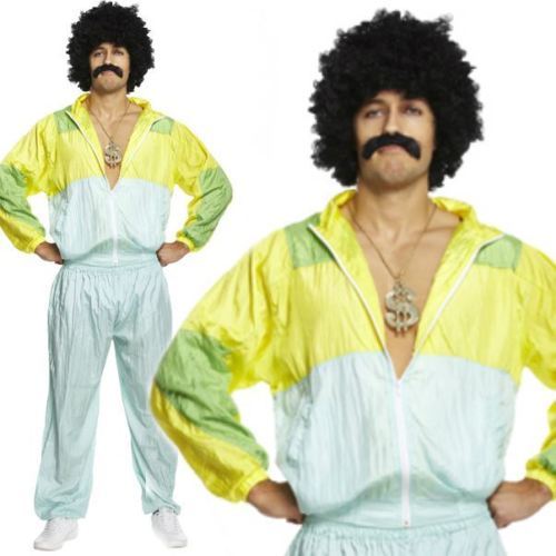 Mens adult 80s scouser shell - adult,
