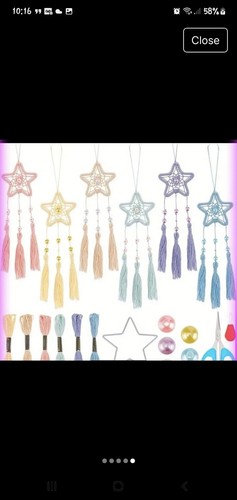 Star dreamcatcher mini - x6,