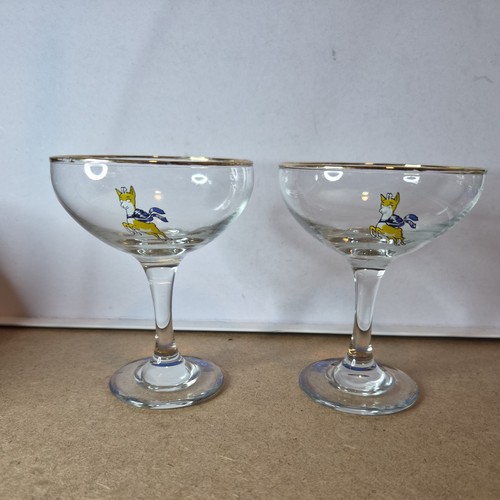 Vintage babycham glasses pair - babycham,
