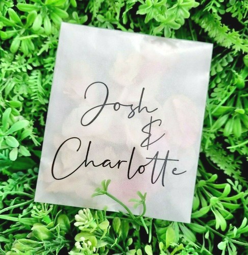 Wedding confetti bags natural - confetti,