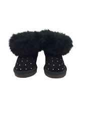 Monnalisa Black Girls Kids Crystal Ski Boots  Size 25