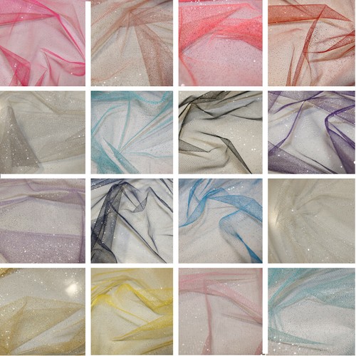 Glitter tulle fabric soft - tulle,