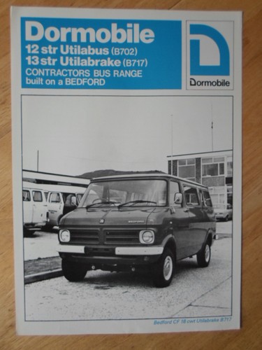 Bedford dormobile utilabus - bedford, cf