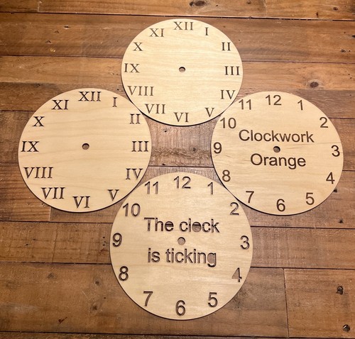 20cm ply clock face - clock, craft