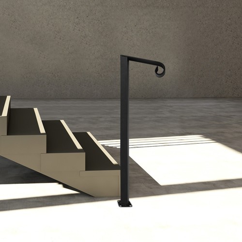 Single post handrail stairs - single,
