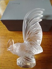 Lalique Coq Nain,8" Tall Glass