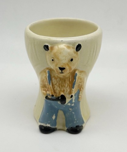Vintage sooty egg cup keele - egg,