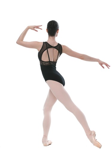 Lace leotards with open - lace,