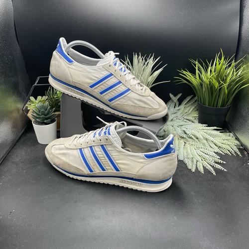 Adidas blue white suede - adidas,