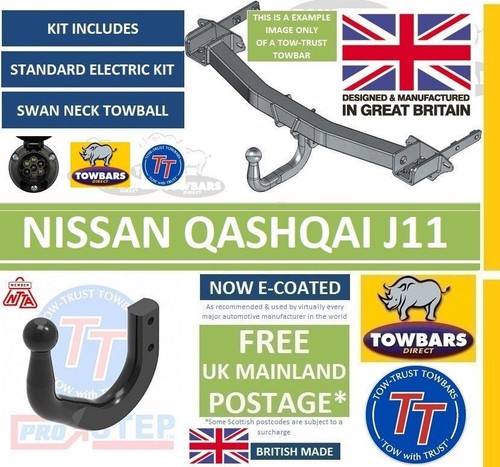 Swan neck towbar for nissan - towbar,