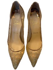 Christian Louboutin Follies Strass Women Suede Pumps Size 41  RRP $1100