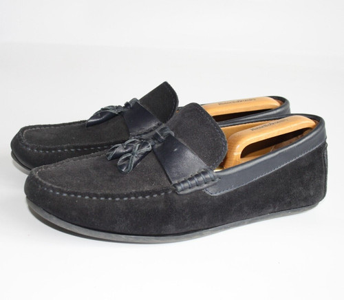 Zara man black suede tassel - man,
