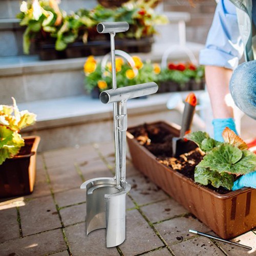 Bulb planter tool with long - bulb,