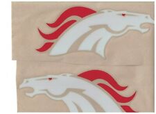 DENVER BRONCOS FULL SIZE FOOTBALL HELMET DECALS W/STRIPES & BUMPER