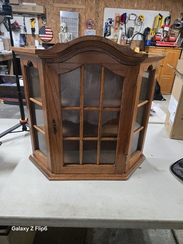 Wood glass wall mounted - wall,