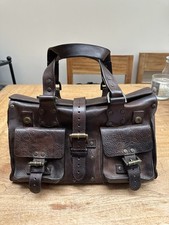 Mulberry Roxanne Dark chocolate leather large bag genuine Authentic