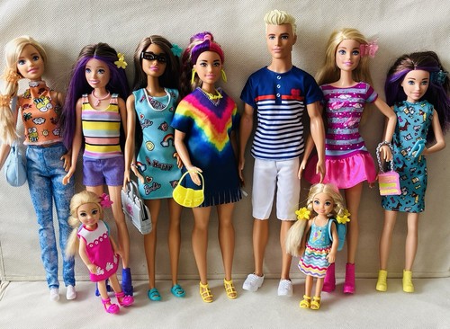 Variety used barbie - a,