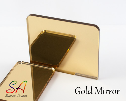 Gold mirror acrylic with - mirror,
