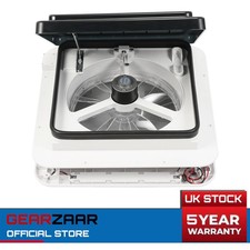 Camper Roof Vent Fan White