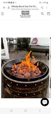 Whisky Barrel Fire Pit Outdoor Fire Pit