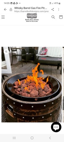 Whisky barrel fire pit outdoor - whisky,