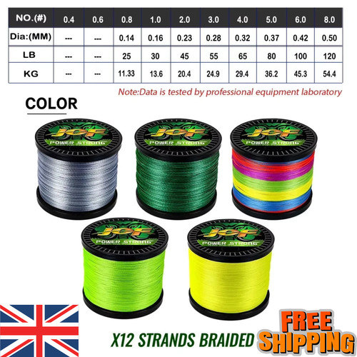 Strands braided fishing line - 4,