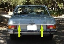 Trims Molding Bar Left + Right Trunk for Mercedes W115 W114 Coupe NEW