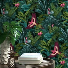 Rasch Portfolio XII Tropical Rainforest Wallpaper Multi 214727 Flowers Parrots
