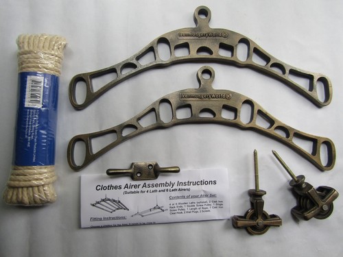 Rustic iron ceiling drier - iron,