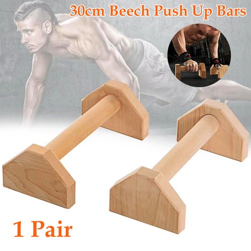 Pair wooden parallettes - pair,