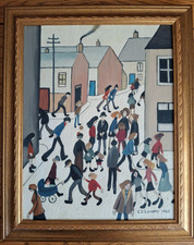 L S LOWRY - Framed Oil