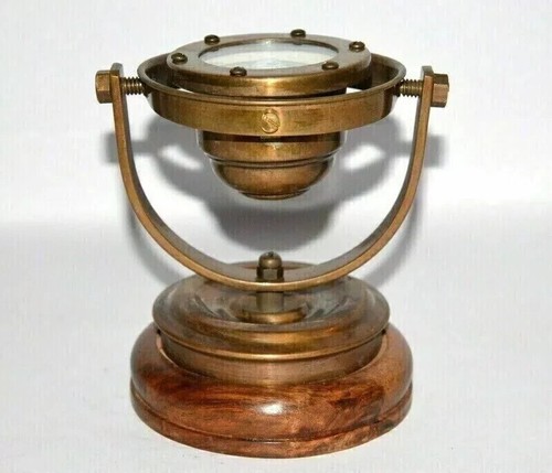 Antique brass nautical gimbal